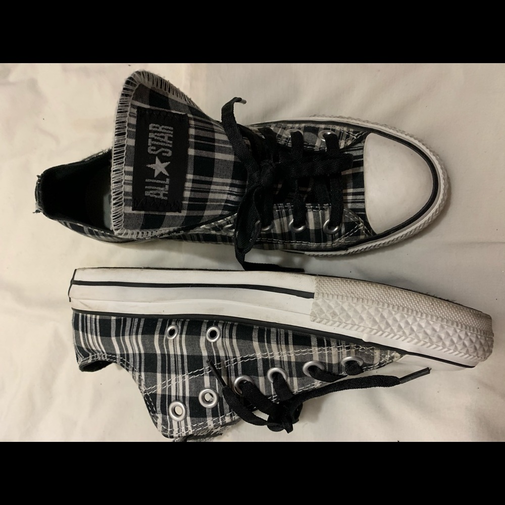Converses- flannel